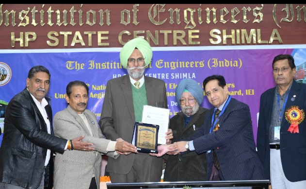 Baldev Singh Saran honored with "Eminent Engineer Award" by IEI